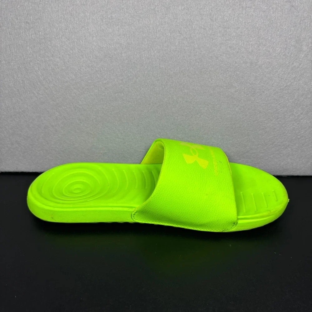 Under Armour Ansa Fixed Men's Slide Sandals Size 9 Neon Hyper Green 3023761-300